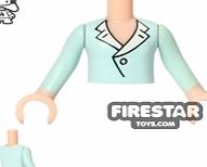 Lego Friends Mini Figure Torso - Light Aqua Blouse