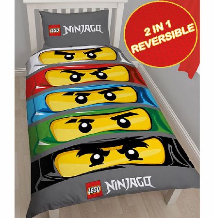 Lego Ninjago Single Duvet Cover and Pillowcase Set