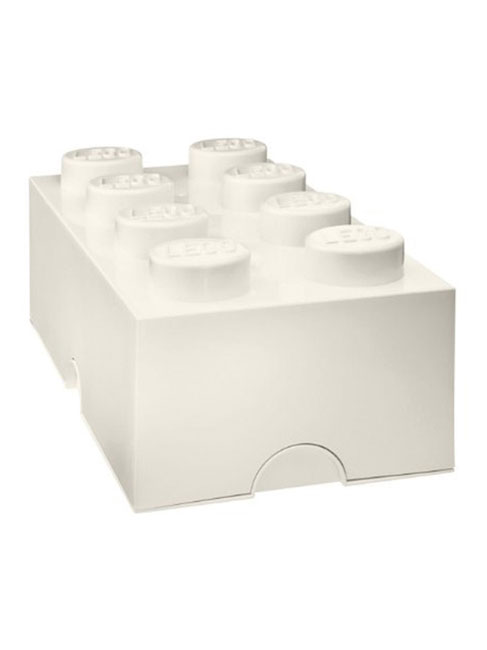 Lego Storage Brick Box 8 - White