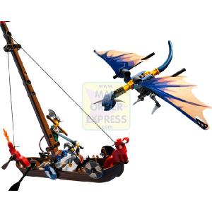 LEGO Viking Boat Against the Kraken Monster