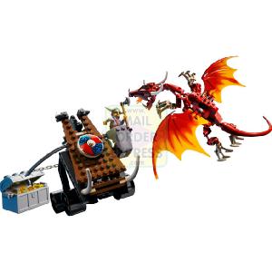 LEGO Viking Catapult Versus the Nidhogg Dragon