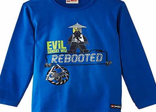 Lego Wear Legowear Boys Ninjago Timmy 102 Long Sleeve Top, Strong Blue, 10 Years (Manufacturer Size:140)