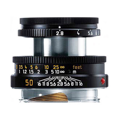 Leica Elmar-M 50mm f/2.8 - Black Lens