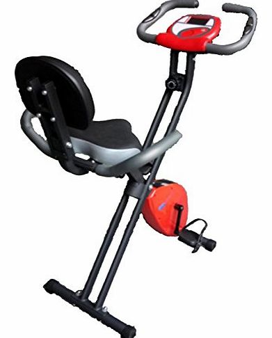 Magnetic Exercise Bike - Fitness Cardio Recumbent Workout Folding X-Bike