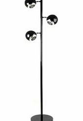 Leitmotiv Three Lights Metal Floor Lamp Black H:168cm