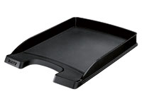 LEITZ 5237 Slim black letter tray, 255x37x360mm,