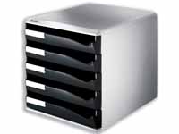 LEITZ 5280 black and grey post set with five