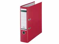 leitz A4 red lever arch file with 80mm spine