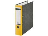A4 yellow recycled board lever arch file