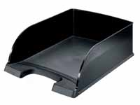 leitz Jumbo Plus black letter tray with very