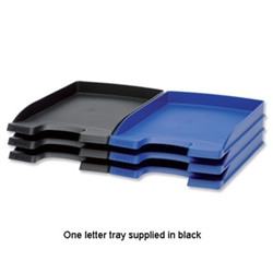 Leitz Plus Letter Tray Slim Polystyrene with 2