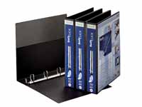 leitz Soft Click A4 4D ring black presentation