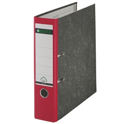 Leitz Standard Lever Arch File Foolscap Red