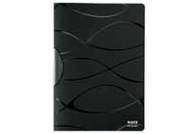 leitz Vivanto A4 black polypropylene clip file,