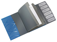 LEITZ Vivanto A4 blue polypropylene six part