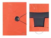 leitz Vivanto A4 orange polypropylene 3 flap