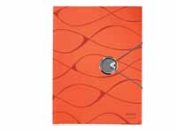 leitz Vivanto A4 three flap orange polypropylene