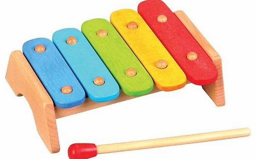 LELIN  Wooden Wood Rainbow Xylophone Childrens Kids Musical Instrument Toy  12m