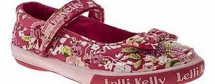 kids lelli kelly red daisy ballet bow girls