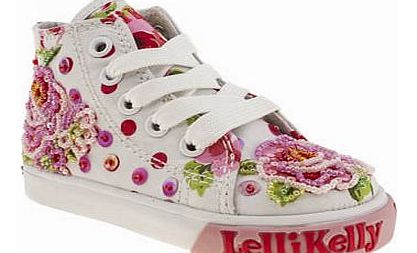 kids lelli kelly white & pink freya mid girls