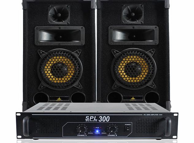 Lemon Audio Pair of Lemon Audio 6`` Passive Speakers   Home Audio Hifi Power Amplifier 500W