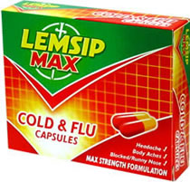 Cold + Flu Max Strength Capsules 16x