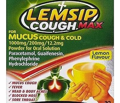 Cough Max for Mucus Cough & Cold Lemon