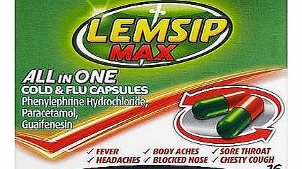Lemsip Max All In One Capsules - 16s 10093685