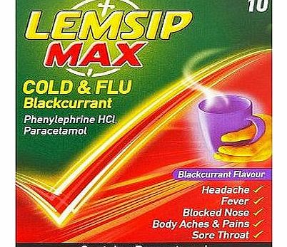 Max Cold and Flu relief - Blackcurrant