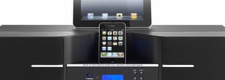 Lenco IPD-1003 iPod/iPhone/iPad Docking Station with 3D Sound and 30 Pin Ipod