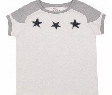 Trial 3 stars mottled T-shirt Ecru 34,38