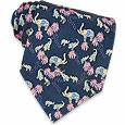 Leonard Elephant Studio Collection Printed Silk Tie