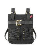 Leonardo Delfuoco Dianora - Tote Canvas and Leather Shoulder Bag