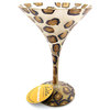 Leopard Skin Martini Glass