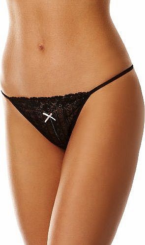 Lepel Athena Thong , Black/Pink , 10