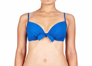 Lepel Bow push-up blue bikini top
