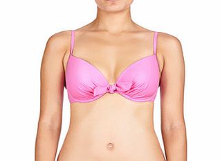 Lepel Bow push-up lilac bikini top
