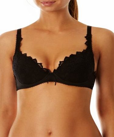 Lepel Fiore Plunge Push Up Bra 93200, Black, 38B