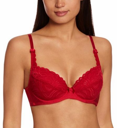 Lepel Iris Padded Plunge Womens Bra Lipstick Red 32E