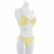 Lemon padded bikini top