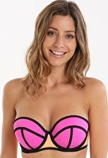 Lepel, 1295[^]268323 Surf Moulded Bandeau Bikini Top - Freesia Multi