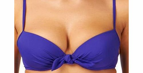 Lepel Womens Lepel Bow Moulded Bikini Top - Purple