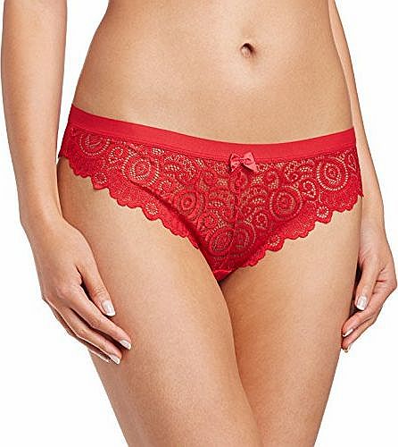 Lepel Womens Matilda Brief, Red (Lipstick Red), Size 12