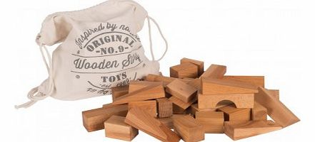 Les Jouets Libres Natural wooden blocks - 100 pieces `One size