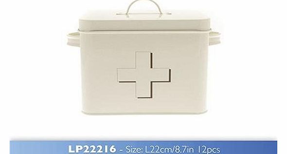 22 cm Home Sweet Home First Aid Box, Cream