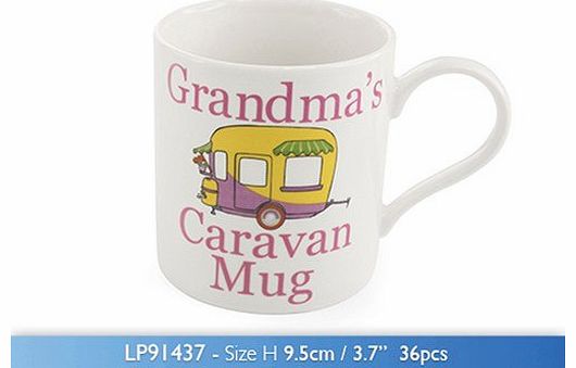 Lesser & Pavey Grandmas Caravan Mug Great Novelty Gift Idea