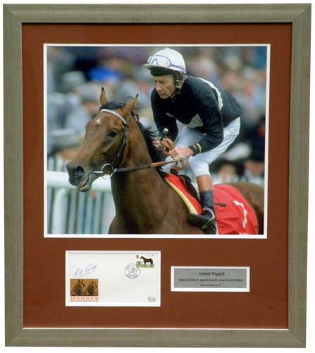 Piggott signed and framed FDC Presentation