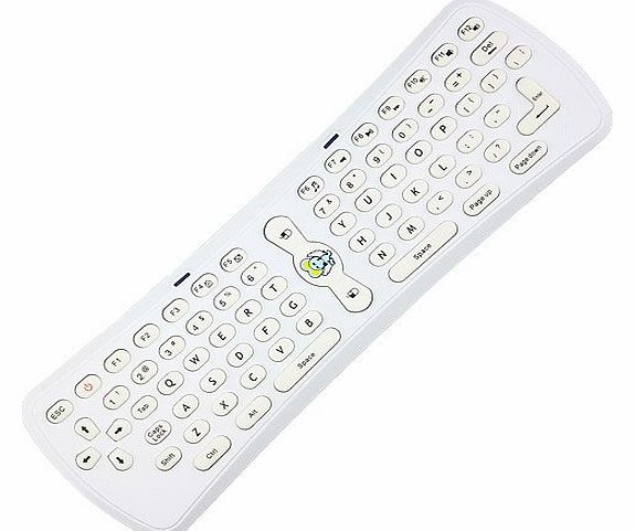 USB 2.4GHz Fly Air Mouse Wireless Handheld Keyboard Mice for PC Laptop HTPC Android TV Box (White)
