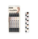 Letraset ProMarker 5 Pack Set 3 Skin Tones