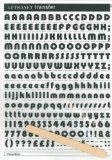 Letraset Rubdown Lettering A5 - Pump - 8mm - Black